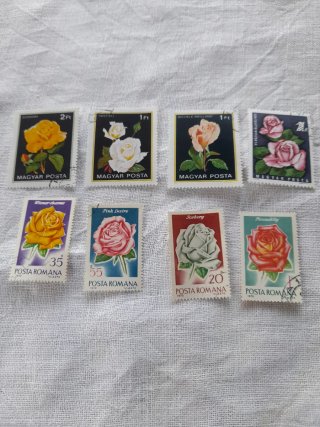 Serie francobolli fiori