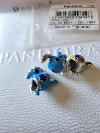 Set 3 Charms Pandora Stitch Plata 925