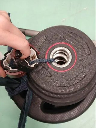 Barra de musculación roscada cromo 1,55 m