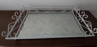 Bandeja forja decorativa