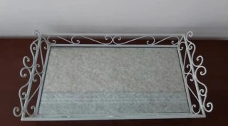 Bandeja forja decorativa
