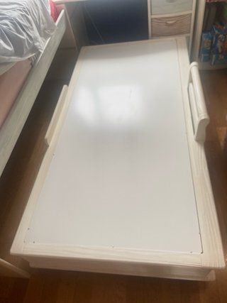 Cama doble juvenil de madera maciza 190x90