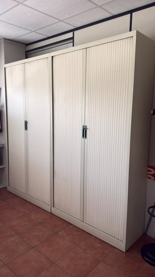 Armario archivador metálico beige/gris