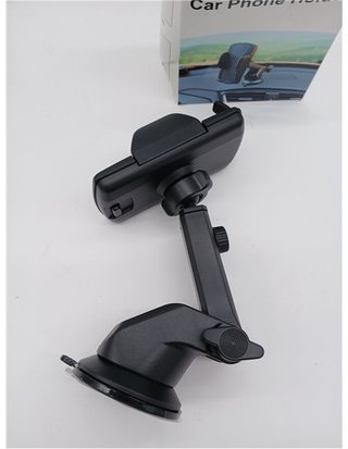 Hoppac Mobile Car Mount - Powerful Suction Cup Support Telemovel Car Dashboard & Windshield - 360 Degree Rotation and One Button R