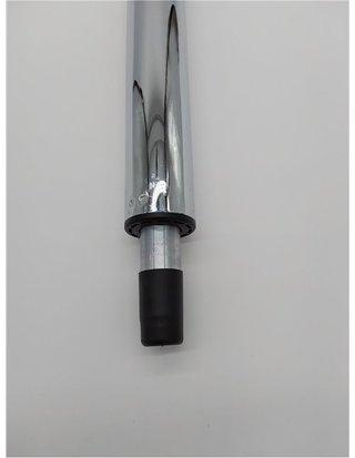 Waytex 78158 Verin per Sedile e Sgabello da Ufficio Alto - Lunghezza 430-670 mm - Universale - Metallo Cromato