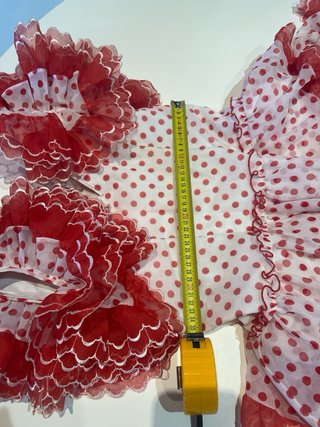 44 impecable Vestido Flamenca Volantes Lunares