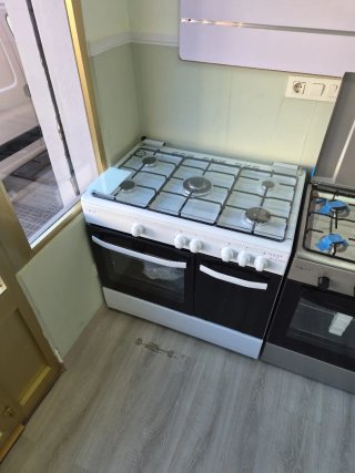 nevir nvr-cb5phw cocina de gas con horno 90 × 60