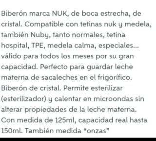 BIBERONES NUK VIDRIO Y TETINAS