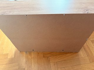 Mueble de baño madera y cristal