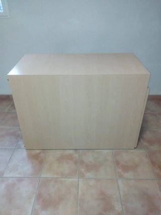 Cama nido con cajonera y estantería