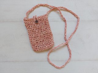 Bolso crochet móvil rafia nuevo