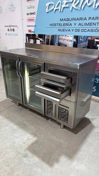 Mostrador Frigorífico 2 Puertas Cristal