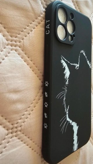 Funda iPhone 12 Pro Max Gato Negro
