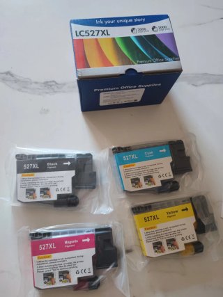 Set 4 cartucce LC527XL compatibili Brother