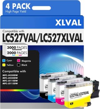 Set 4 cartucce LC527XL compatibili Brother