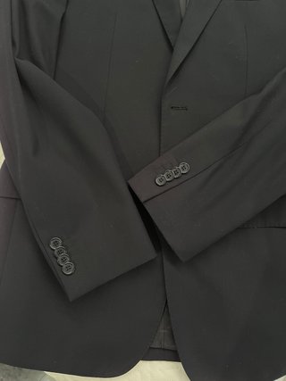Chaqueta de traje hombre Forecast Negra S