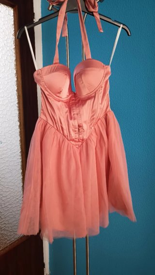 Vestido Corsé Tul Rosa