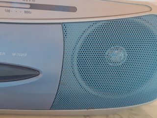 Radio Cassette Sanyo M-7025F Plata y Azul