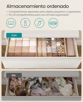 Set di 4 organizer per cassetti