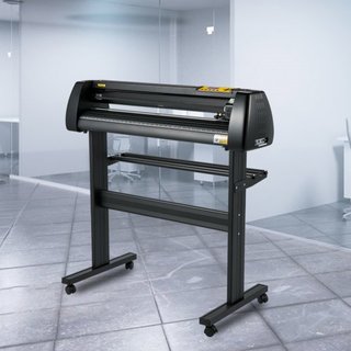 Macchina da taglio in vinile, pacchetto plotter da taglio con alimentazione in carta da 28 pollici, stampante in vinile con resistenza e velocità regolabili, kit per la creazione di insegne compatibile con...