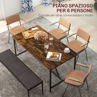 Tavolo da Pranzo per 6 Persone Stile Industriale i