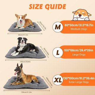 Cama grande para perros Nobleza, 100x66x13 cm