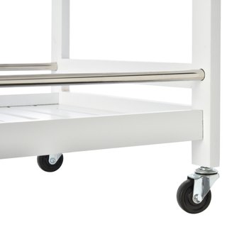 Carrello da Cucina Portavivande in Legno con 3 Rip