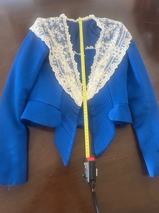 Traje de Fallera Azul y Dorado