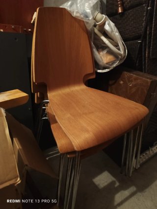 Sedie in legno e metallo Ikea