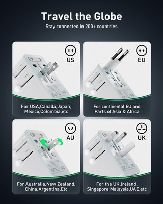 NUEVO! Adaptador Viaje Universal 75W