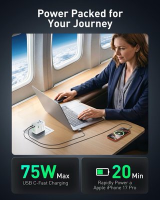 NUEVO! Adaptador Viaje Universal 75W