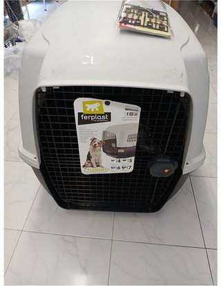 Ferplast Transportín Perro CLIPPER 7 - IATA - Transportín para Perros Grandes max 60 Kg - Transportín Rígido - Viaje Mascotas Coche