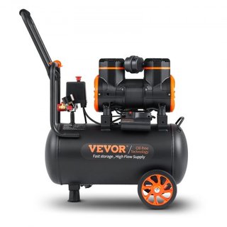 Compresor de Aire 23.8 L 1450W 3.35 CFM@ 90PSI 70 dB Ultra Silencioso Sin Aceite