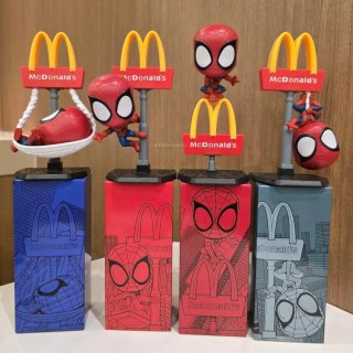Lote 4 Figuras Spiderman McDonald's