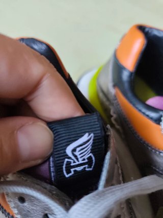 Sneakers Hogan donna argento arancio tg 37