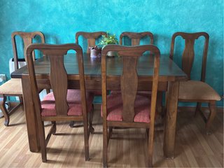 Muebles de comedor de madera maciza  mexicana
