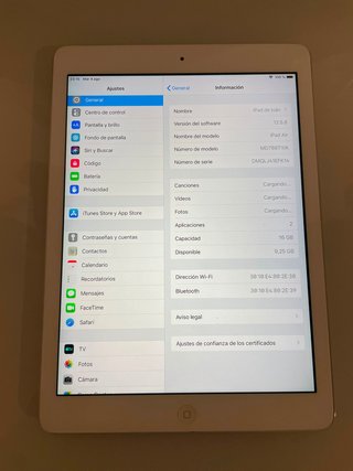 iPad Air 1 16GB Blanco