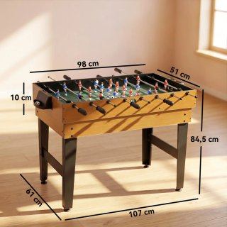 Mesa Multijuegos 4 en 1: Futbolín, Billar, Hockey