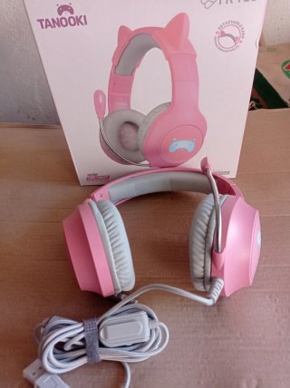 Auriculares Gaming Tanooki Rosa FR-TEC RGB