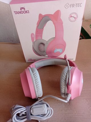 Auriculares Gaming Tanooki Rosa FR-TEC RGB
