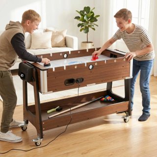 Mesa Multijuegos 3 en 1 con Ruedas