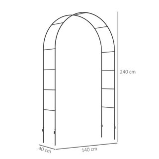 Arco per Rampicanti in Metallo per Giardino ed Est