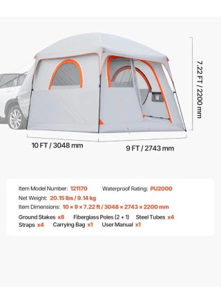 Tienda para Coche SUV/Turismo