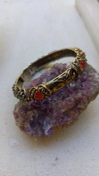 Conjunto pulsera, tobillera y gargantilla india
