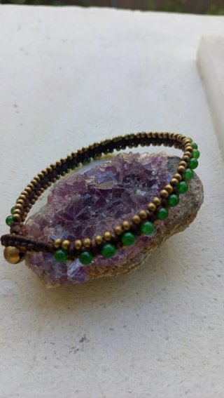 Conjunto pulsera, tobillera y gargantilla india