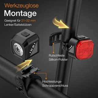 Luces Bicicleta Tavaler USB-C IPX5