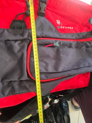 Zaino Quechua Forclaz 40L Rosso