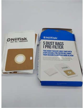Nilfisk 3 Bolsas Aspiradoras Original - Accesorio para Aspiradoras One (78602600)