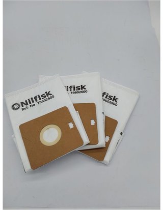 Nilfisk 3 Bolsas Aspiradoras Original - Accesorio para Aspiradoras One (78602600)