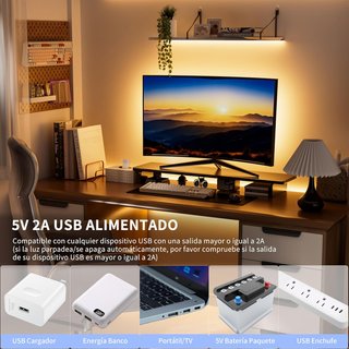 Tira LED COB USB con sensor de movimiento 2m
